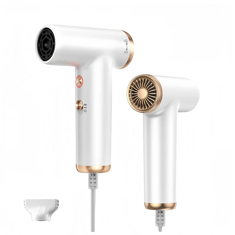 Portable Mini Hair Dryer with Negative Ion Technology – Fast-Dry, Hot & Cold Air for Travel & Home Use